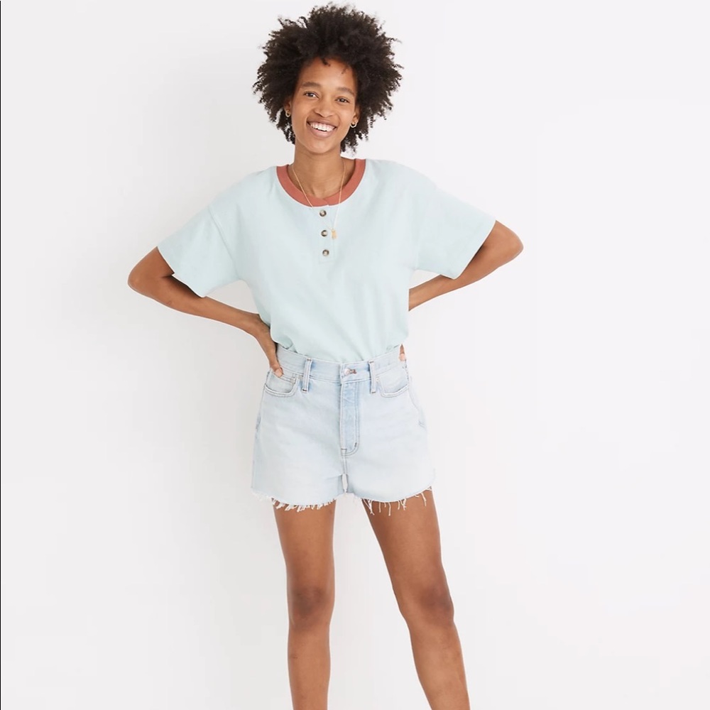 Madewell The Momjean Short in Fitzgerald Wash